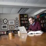 Professor David Carr reads books